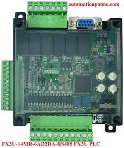 FX3U-14MR-6AD2DA-RS485-FX3U-PLC