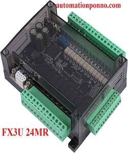 FX3U-24MR-6AD2DA-RS485-China-FX3U-PLC